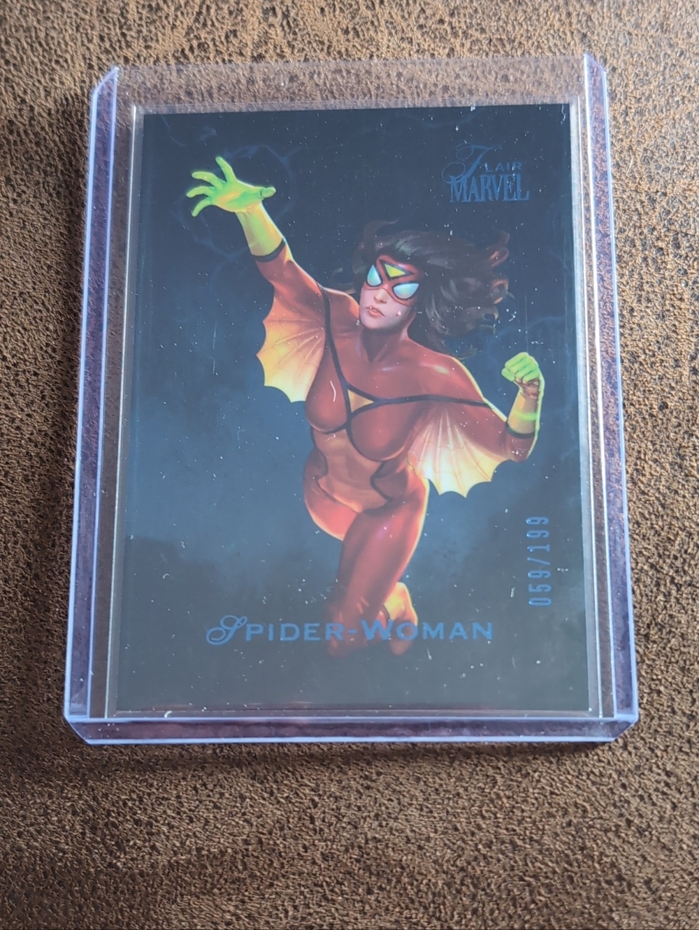 🍁2023 Marvel Flair Spider-Woman Winter Flair #059/199 Card
